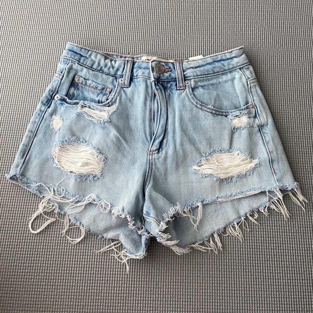 High Waisted Garage Jean Shorts